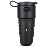 Cupla cauciucata Schuko 2P+E 16A IP44 230V, neagra - Inlet