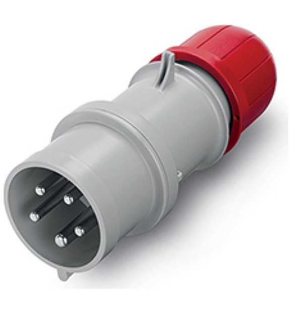 Fisa industriala mobila SCAME 3P+N+E 16A 400V IP44 rosie