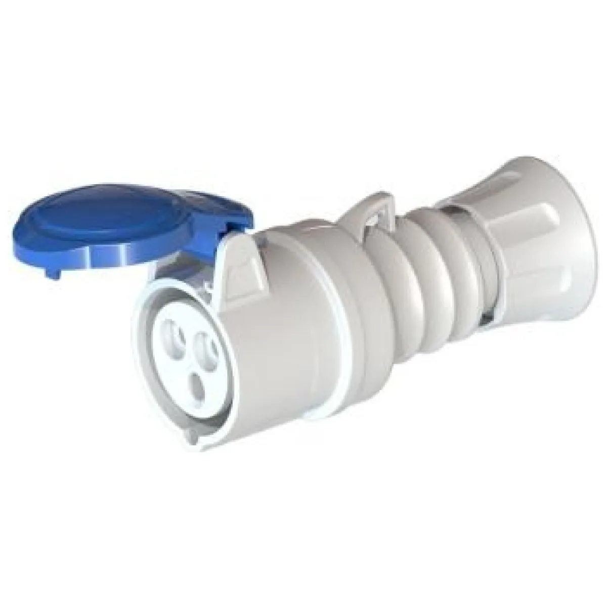 Cupla mobila industriala 2P+E 16A 230V IP44 albastra, Gewiss GW62004H