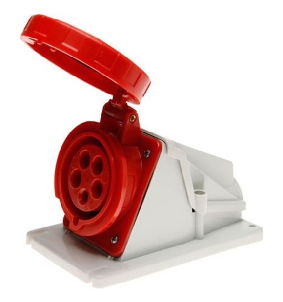 Priza Fixa Industriala 90 grade 3P+N+E 16A 400V IP67 Gewiss