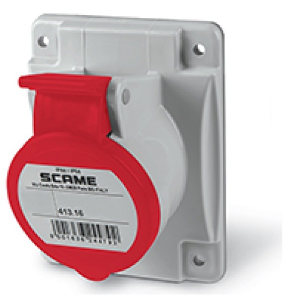 Priza industriala fixa 3P+N+E 16A 400V IP44 Scame 413.1667