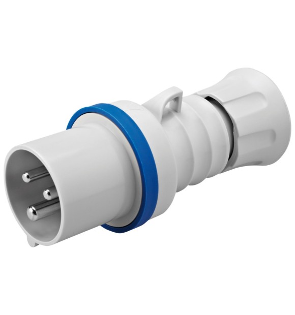 Fisa industriala mobila 2P+E 32A 250V IP44 albastru, Gewiss GW60015H