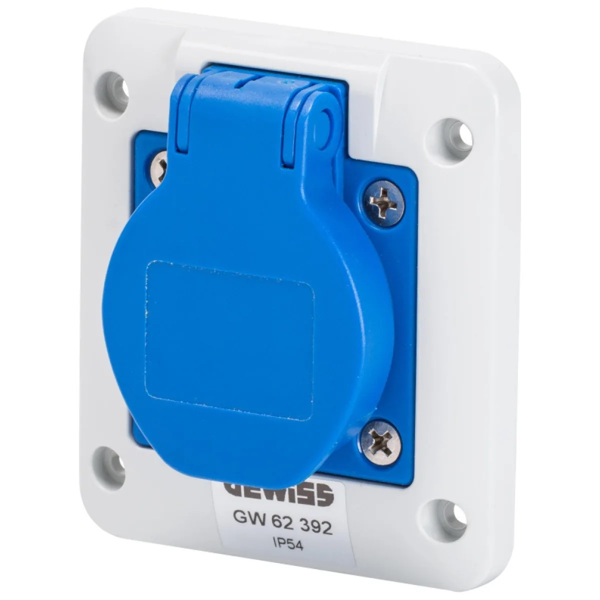 Priza flansa industriala 2P+E 16A 250V IP54 unghi 10° Gewiss