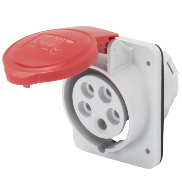 Priza industriala ingropata 3P+N+E 32A 400V IP44 Gewiss GW62221H