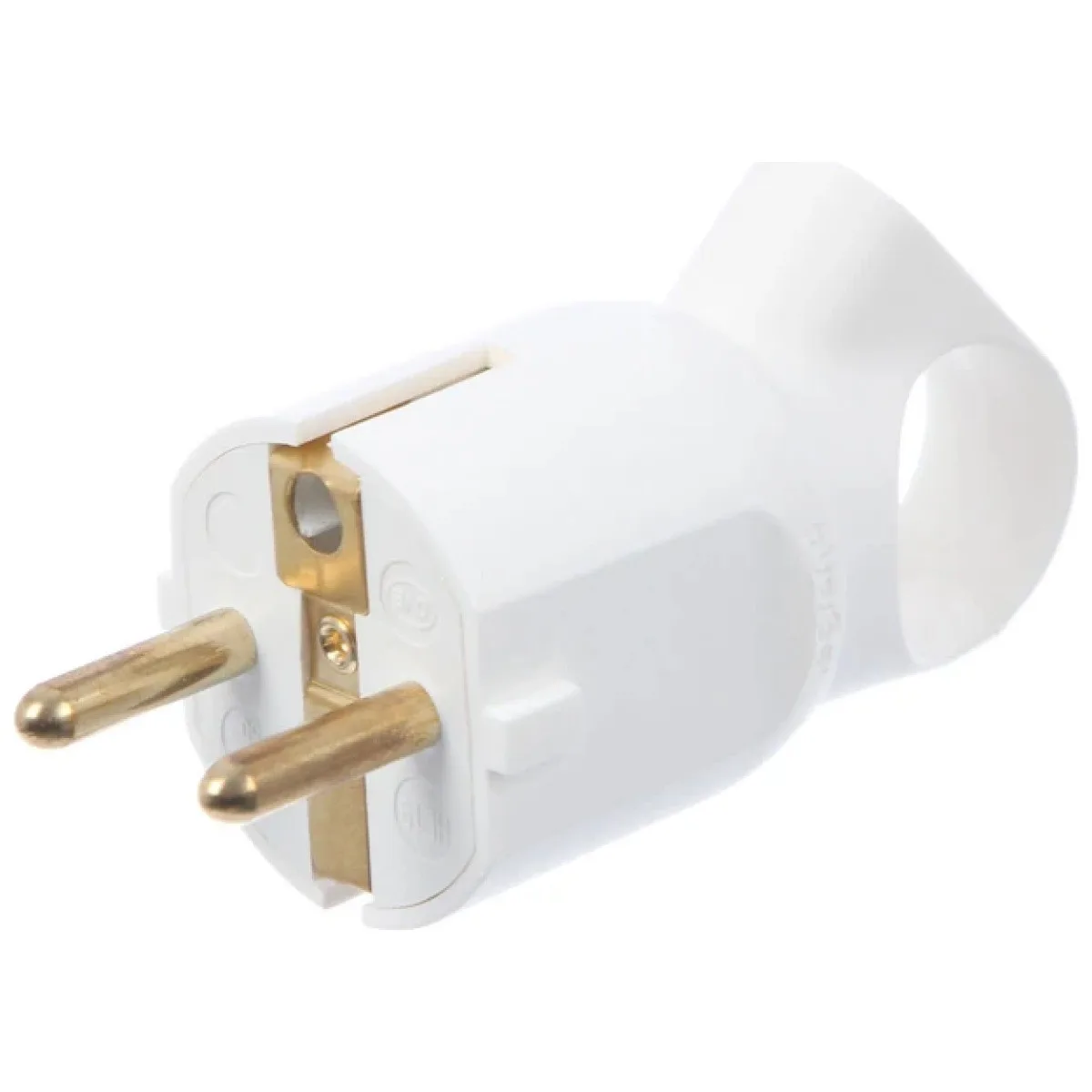 Stecher Schuko 16A 250V cu inel extragere, alb - Legrand 050330