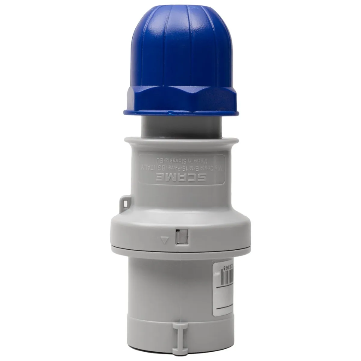 Fisa industriala mobila 2P+E 16A 250V IP44 albastra Scame