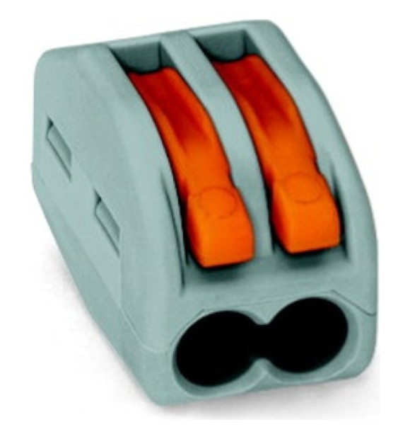 Clema Legatura WAGO 2 Poli 0.08-2.5mm2, 32A 400V cu Maneta