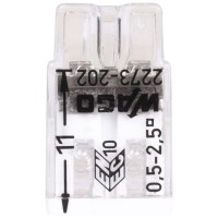 Clema Doza Compacta WAGO 2P 0.5-2.5mmp Conductor Rigid/Semirigid - vedere laterala