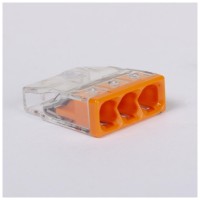 Clema Doza Compacta Wago 3P 0.5-2.5mm Conductor Rigid 24A - detaliu