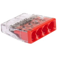 Clema Doza Compacta WAGO 4P Push-in Conductor Rigid 0.5-2.5mm2