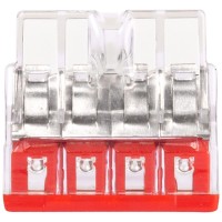 Clema Doza Compacta WAGO 4P Push-in Conductor Rigid 0.5-2.5mm2 - vedere laterala