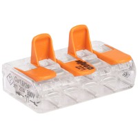 Clema Legatura Transparenta Wago 5 Poli, 0.2-4mm2, 32A - detaliu