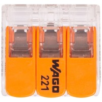 Clema legatura 3P FY/MYF 6mm Wago, cu parghii, 41A 450V - vedere laterala