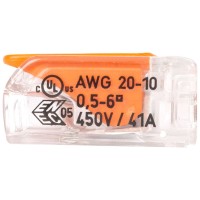 Clema legatura 3P FY/MYF 6mm Wago, cu parghii, 41A 450V - ambalaj