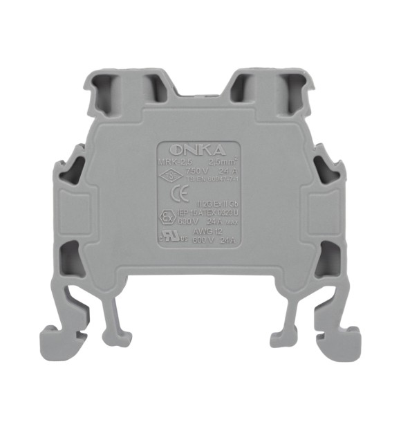 Clema Sir MRK 2.5mm Gri pe Sina Omega DIN, 24A 750V Onka