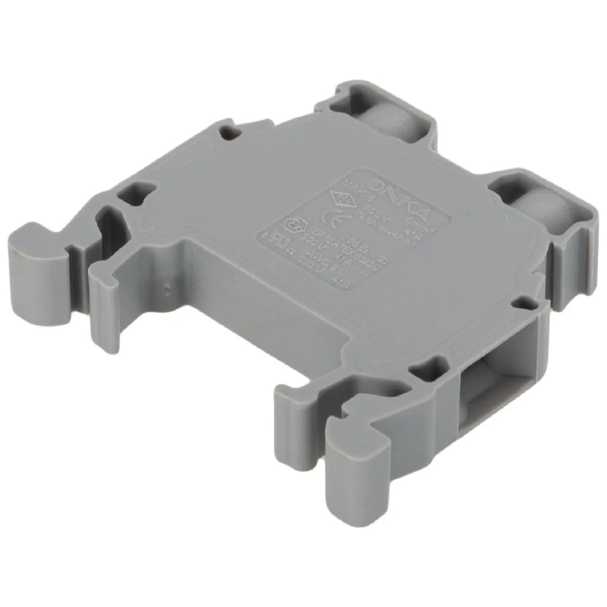 Clema sina omega MRK 6mm2 41A 750V Gri Onka, conductor rigid