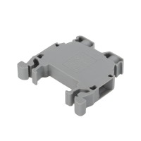 Clema sina omega MRK 6mm2 41A 750V Gri Onka, conductor rigid - vedere laterala