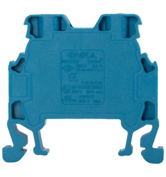 Clema sir sina omega MRK 2.5 mmp Onka, 24A 750V, Albastru