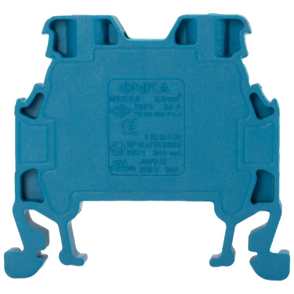 Clema sir sina omega MRK 2.5 mmp Onka, 24A 750V, Albastru
