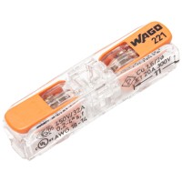Clema legatura in linie WAGO 2 poli, FY/MYF 0.2-4mm, 32A - detaliu