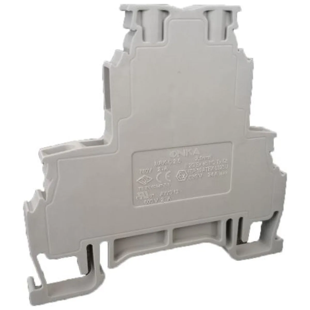 Clema sina omega 2.5mm albastru Onka, 24A 750V pe sir