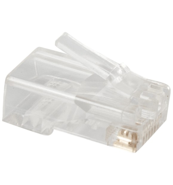 Mufa RJ45 UTP Cat5, 8 pini, transparenta, Moon Compex