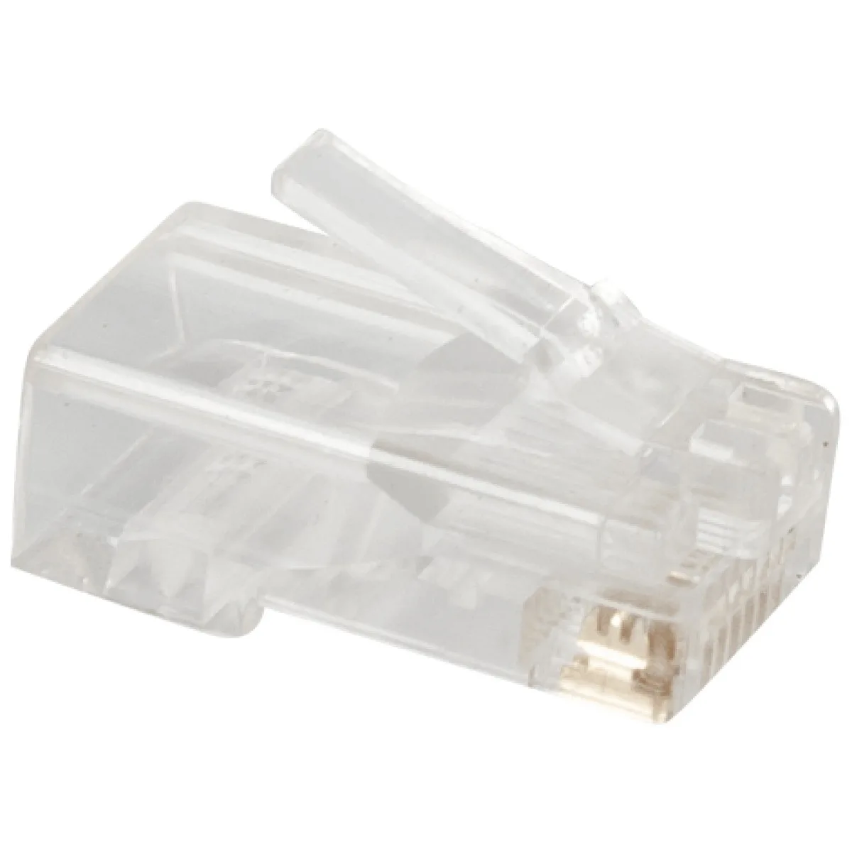 Mufa RJ45 UTP CAT5, conector retea 8 pini, transparenta