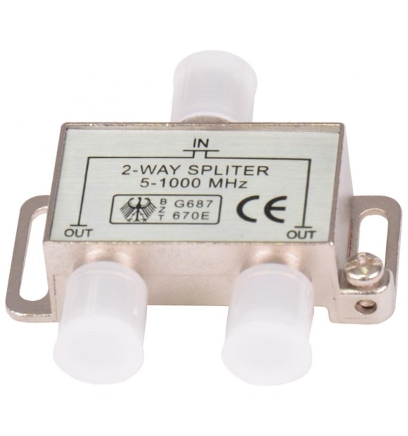 Spliter profesional CATV 2 iesiri, 5-1000 MHz, Novelite