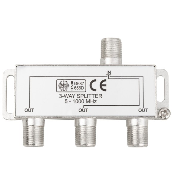 Spliter CATV 3 cai 5-1000 MHz, conectori F, Novelite