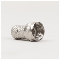 Mufa F RG6 pentru cablu coaxial TV satelit, Novelite - argintiu
