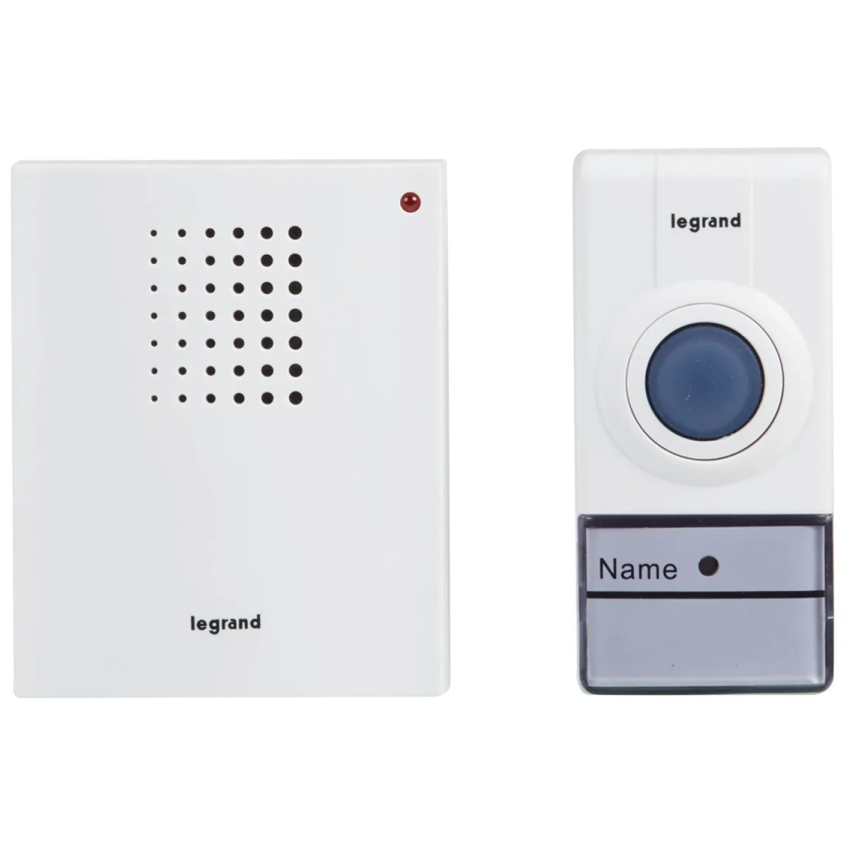 Kit sonerie fara fir Legrand, buton IP44 / sonerie IP20, Alb 094250