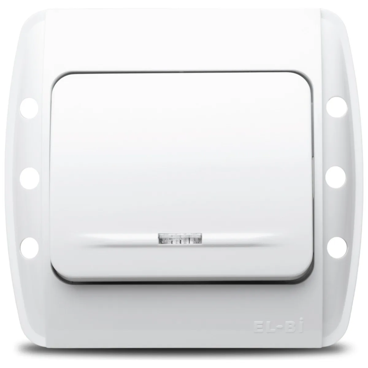 Intrerupator simplu 10A alb cu indicator LED, gama Zirve