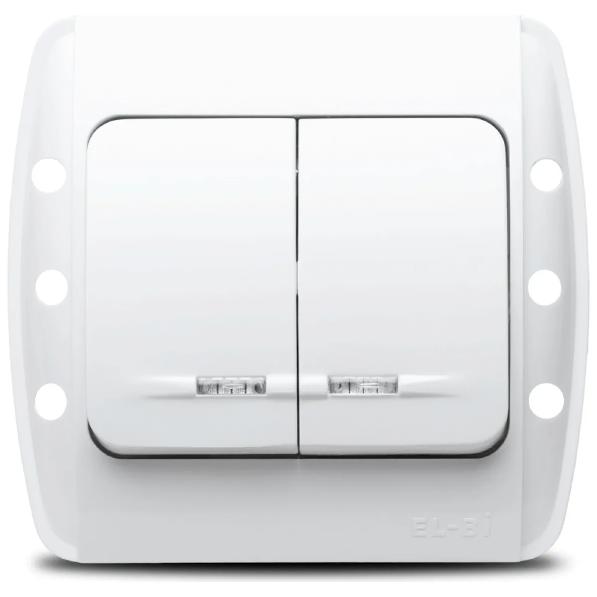 Comutator 10A cu LED alb, gama Zirve - Elbi