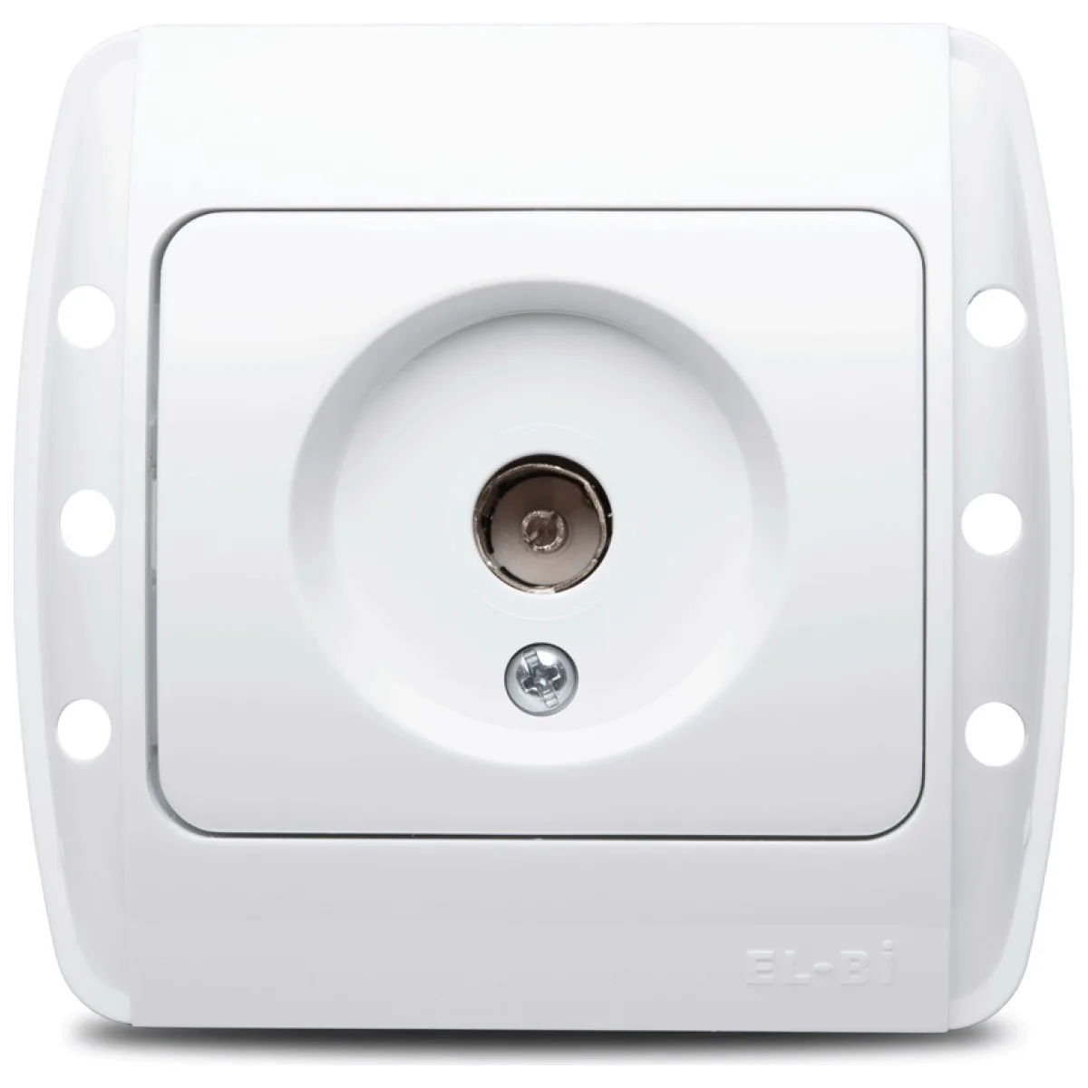 Priza TV alb, semnal coaxial, gama Zirve - Elbi