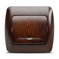 Intrerupator simplu 10A cu LED nuc inchis Zirve