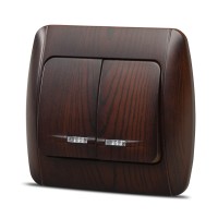 Comutator 10A cu LED nuc inchis Zirve - vedere laterala