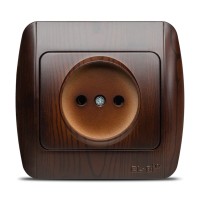 Priza fara contact de protectie 16A nuc inchis Zirve