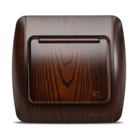 Priza Schuko cu capac 16A nuc inchis Zirve - Elbi