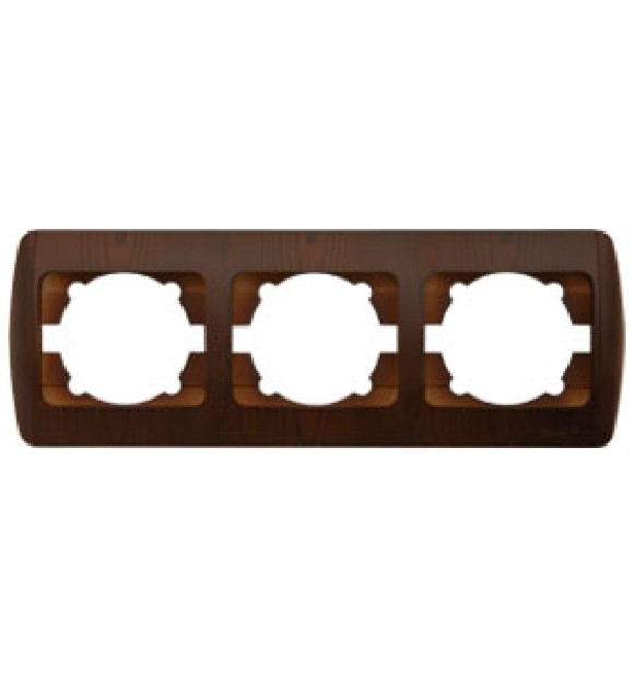 Rama ornament 3 posturi nuc inchis Zirve