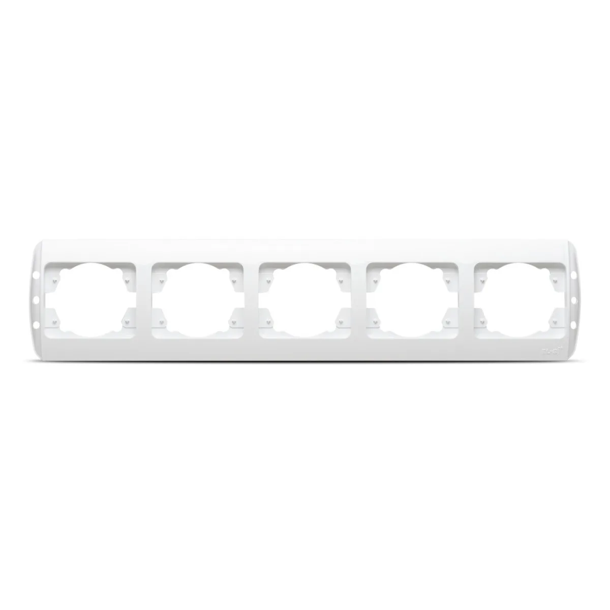 Rama 5 posturi alb Zirve, plastic ABS pentru aparataj modular