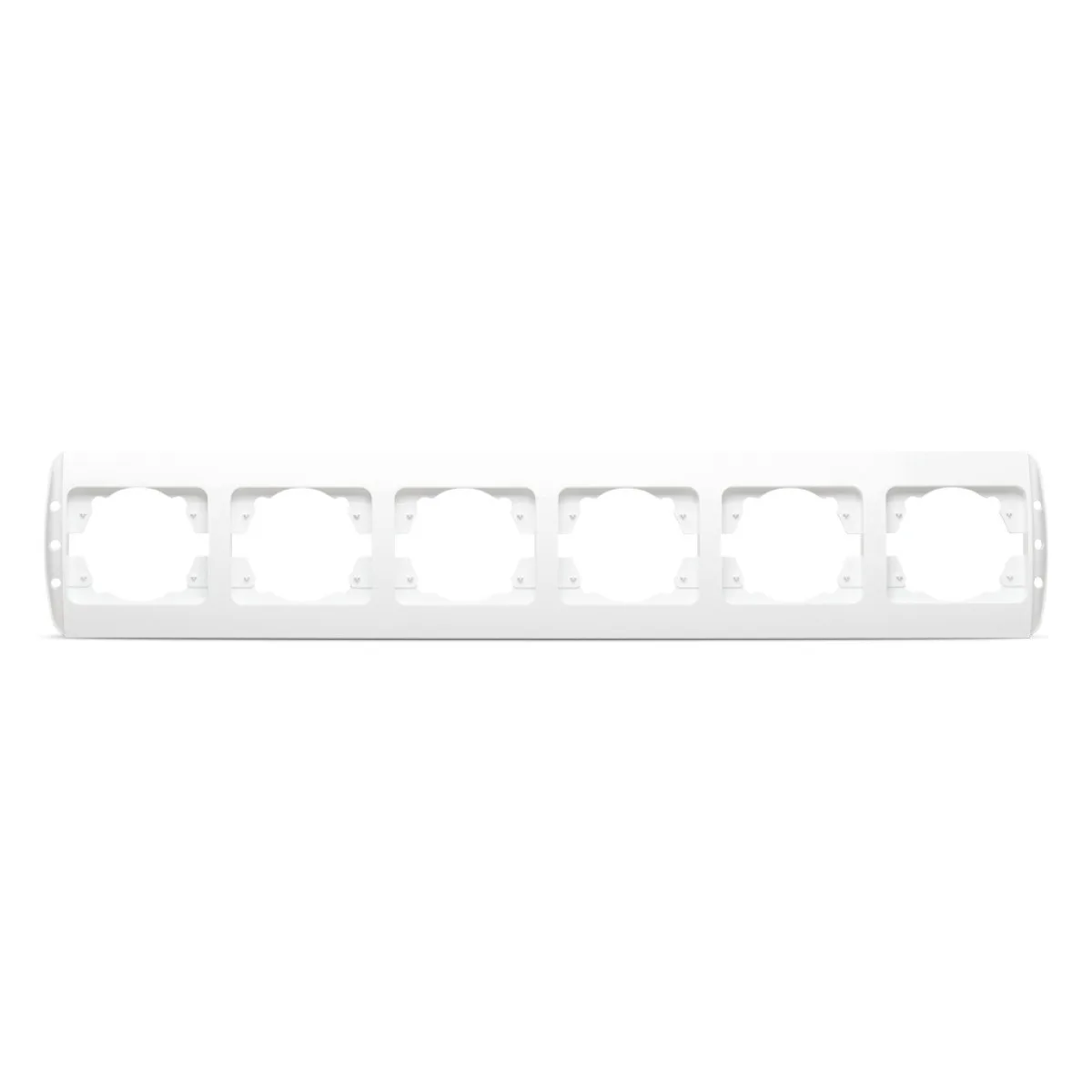 Rama ornament 6 posturi alb Zirve - 6 module aparataj