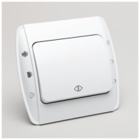 Intrerupator cruce 10A alb, gama Zirve - ambalaj