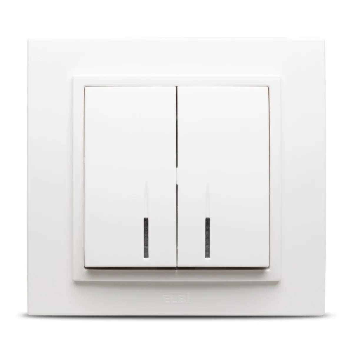 Comutator 10A cu indicator LED, alb, gama Zena - Elbi