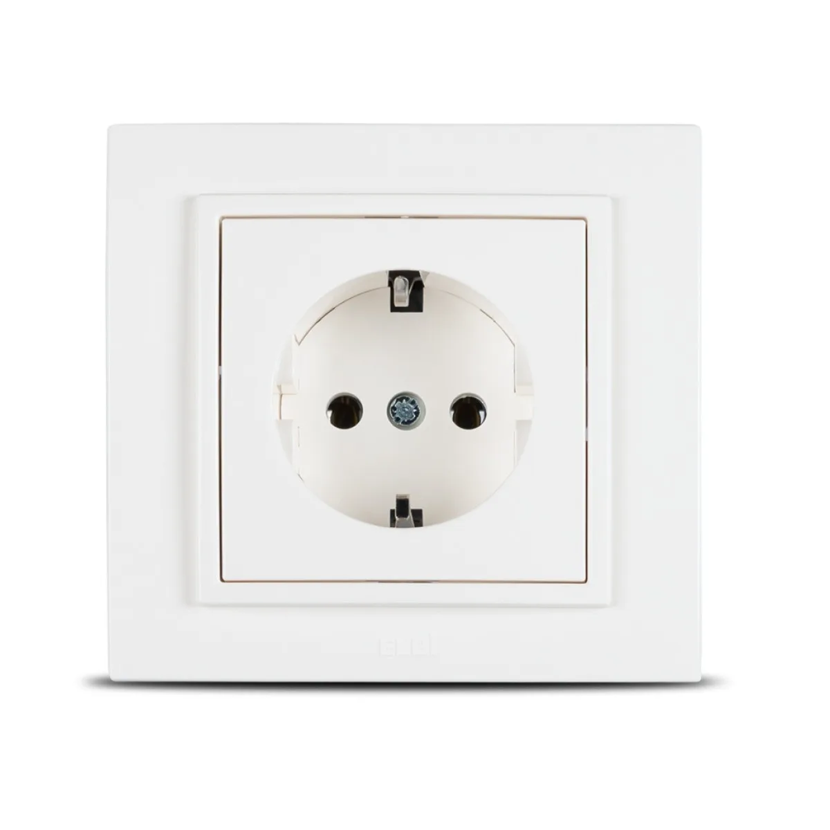 Priza Schuko 16A alb cu contact de protectie - gama Zena