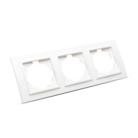 Rama 3 posturi alb, plastic, gama Zena - Elbi - detaliu