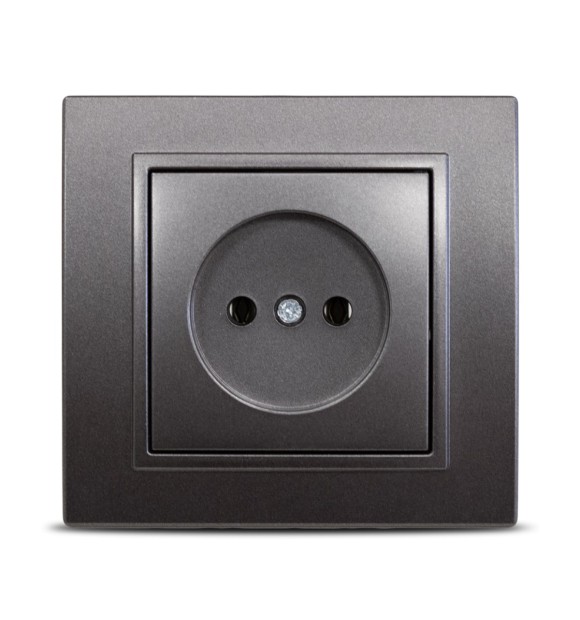 Priza fara contact de protectie 16A fume Zena - ELBI