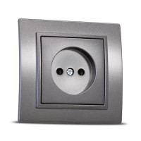 Priza fara contact de protectie 16A fume Zena - ELBI - detaliu