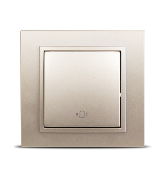 Intrerupator sonerie 10A titan Zena - buton cu revenire