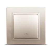 Intrerupator sonerie 10A titan Zena - buton cu revenire