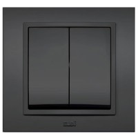 Comutator cap scara 10A fume Zena, montaj ingropat - Elbi